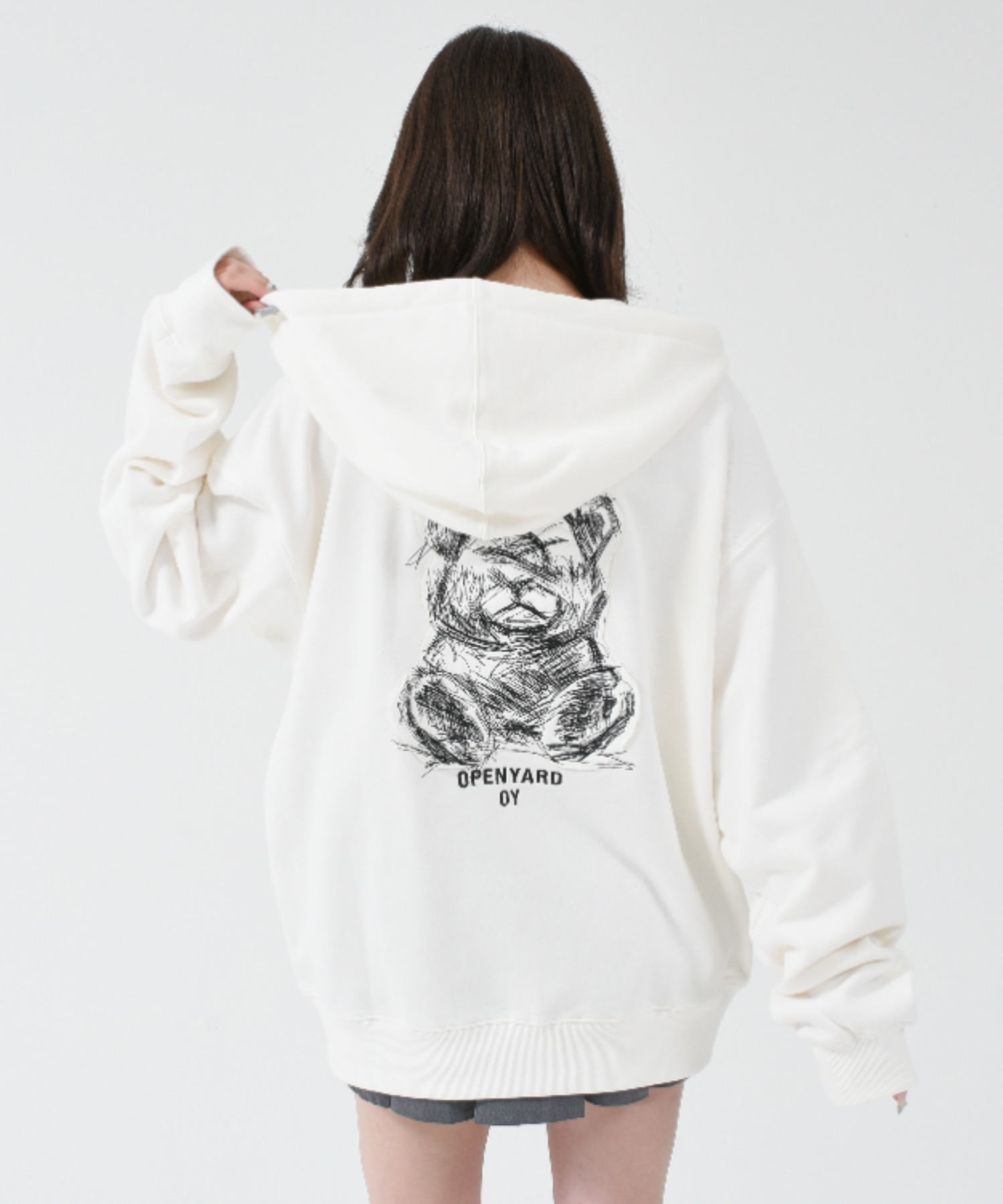 OY/オーワイ』 EMBROIDERED SKETCH DOLLY HOODIE ZIP UP/ エンブ