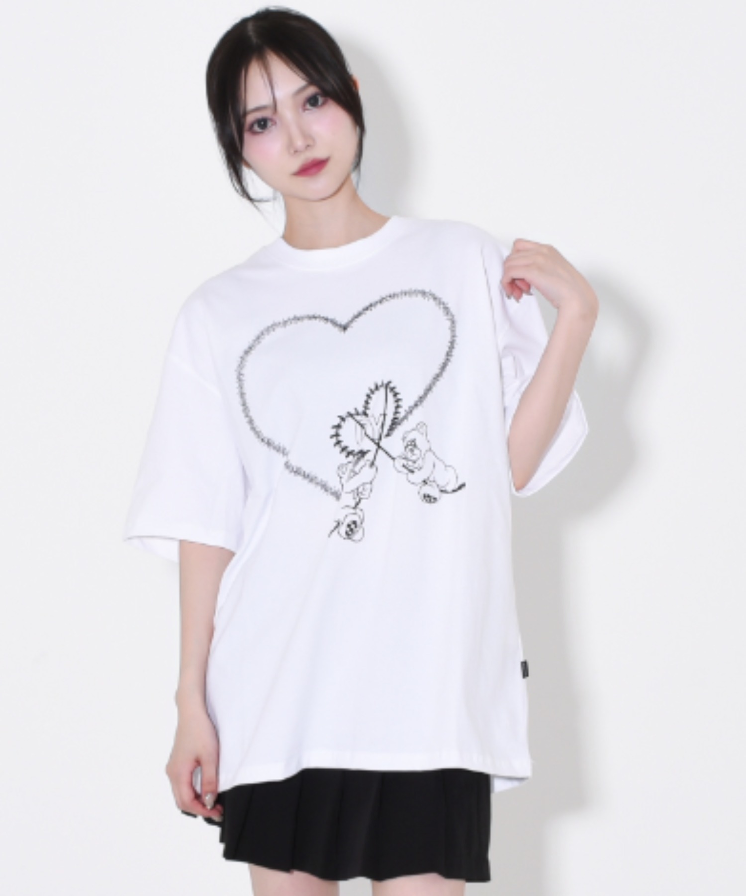 OY/オーワイ』 HEART STITCH ODOLLY T/ハートステッチ オードリー半袖T