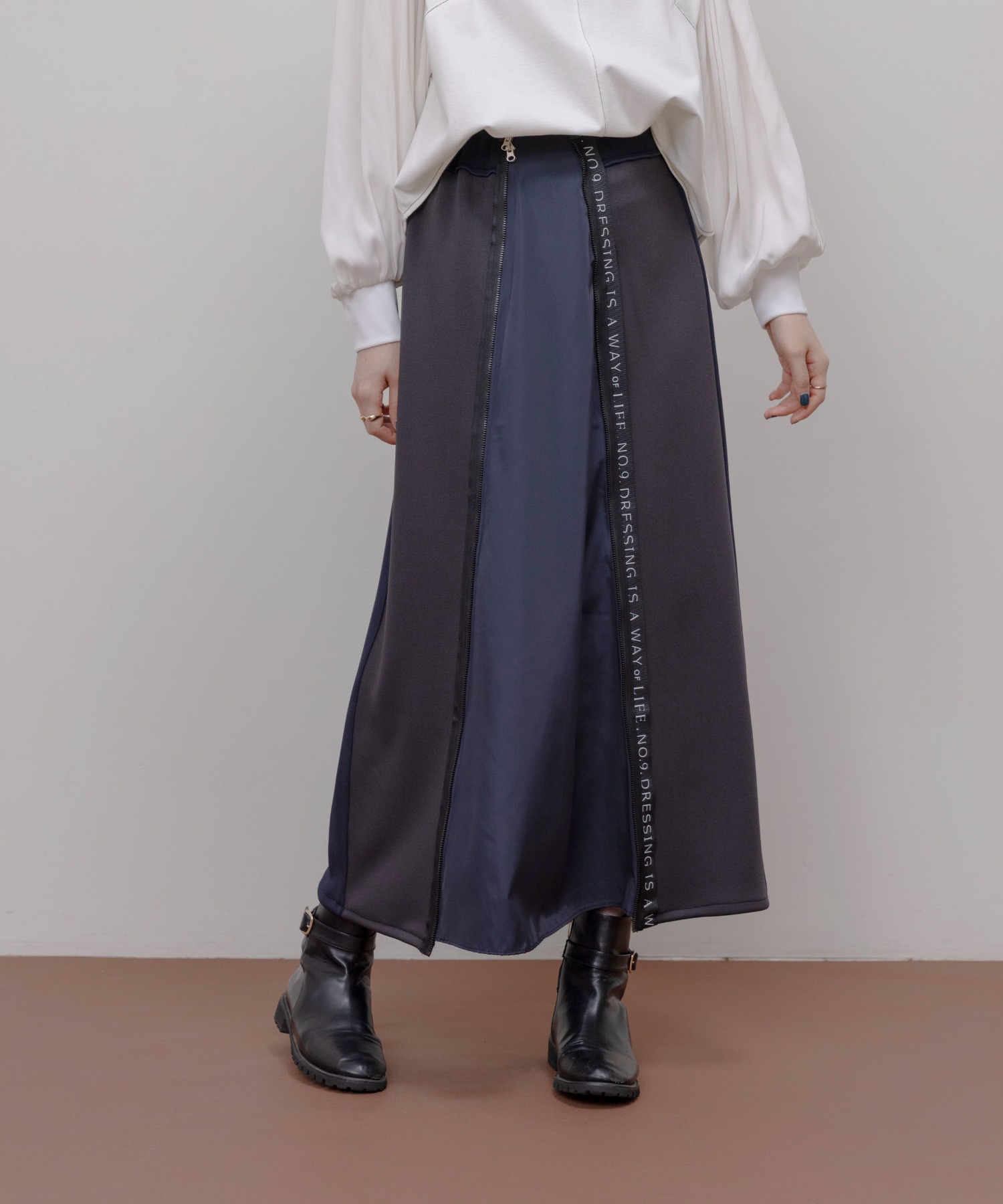 7号～13号対応】【シルエットアレンジ可能】ZIP開閉で表情が変わる