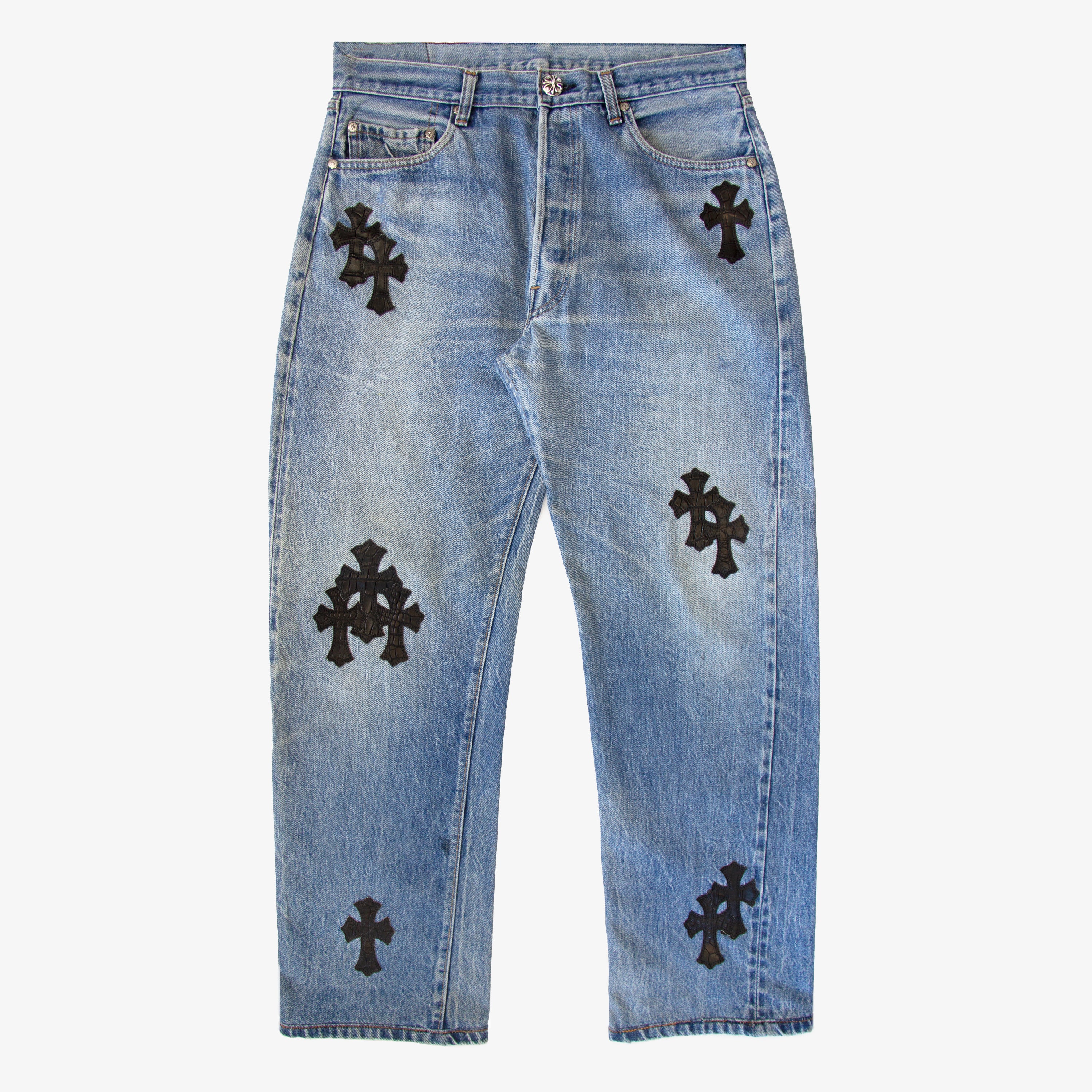 CHROME HEARTS ALLIGATOR CROSS PATCH DENIM – OBTAIND