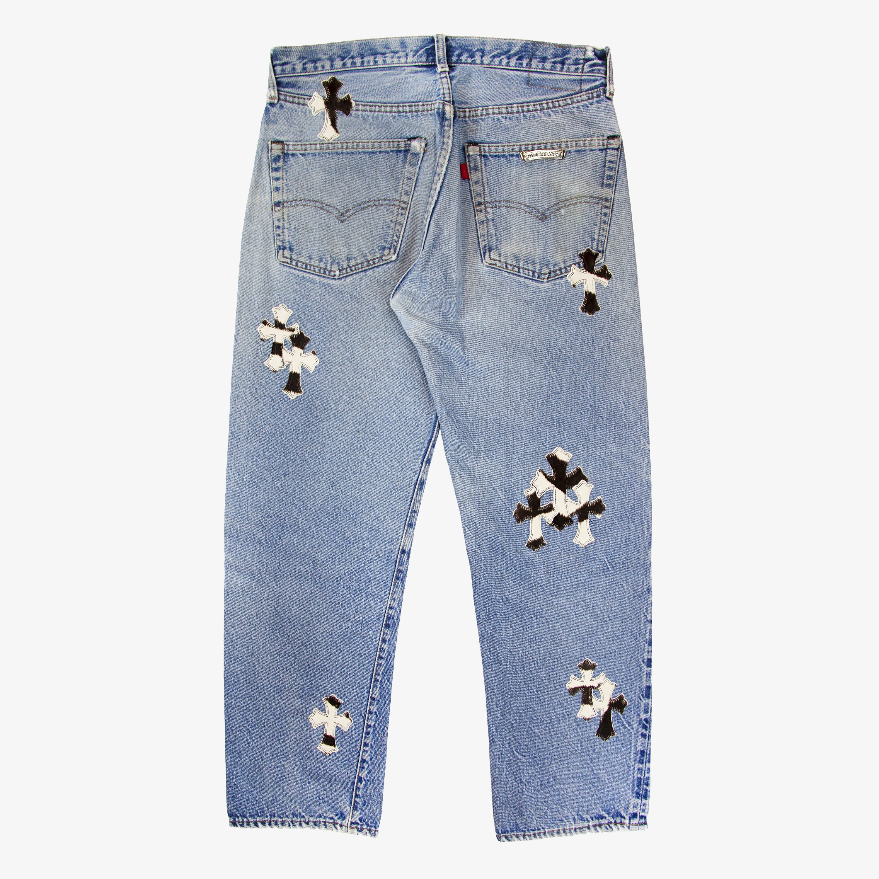 CHROME HEARTS ZEBRA CROSS PATCH DENIM – OBTAIND