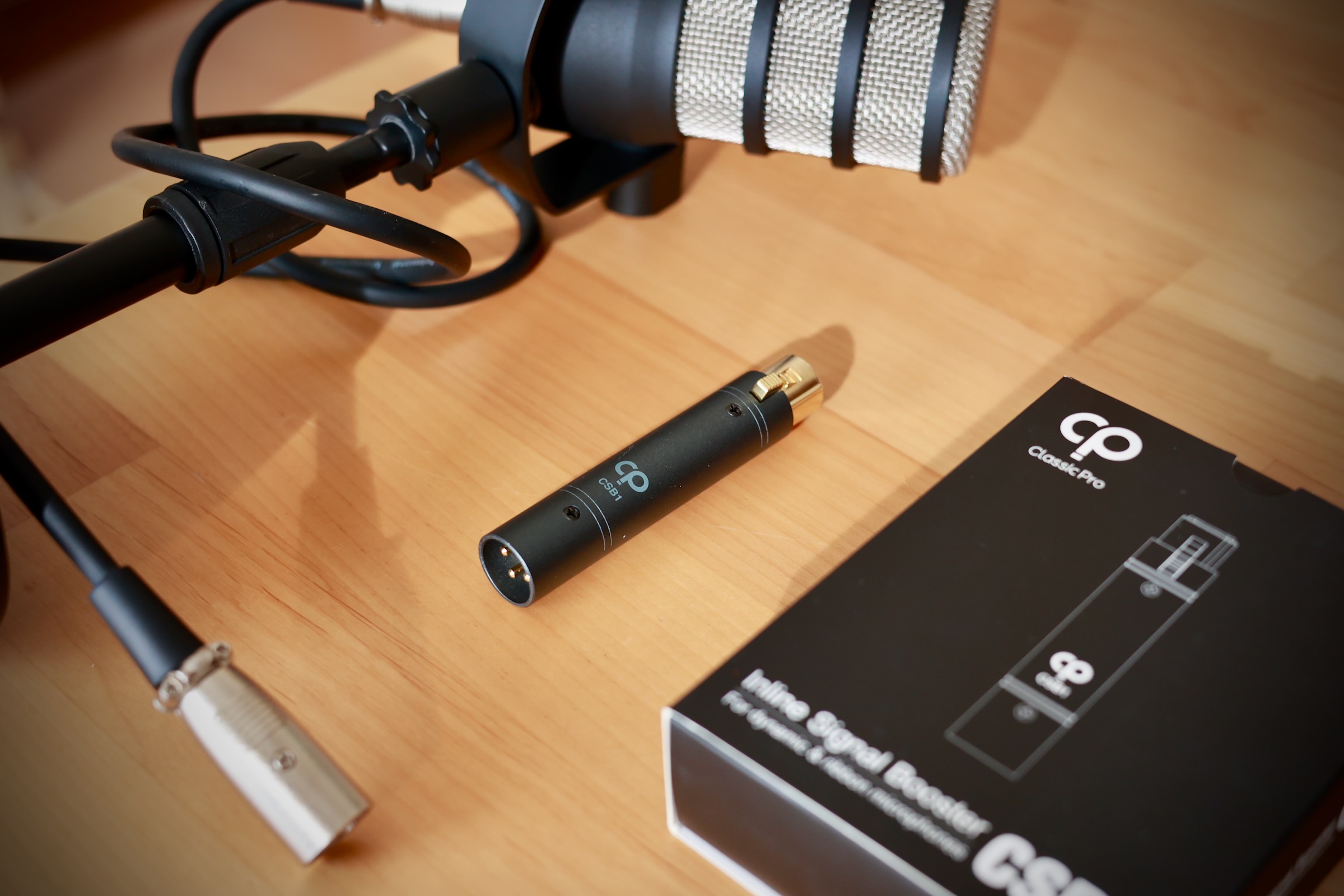 Classic Pro CSB1レビュー！ゲインの低いダイナミックマイクに必須の