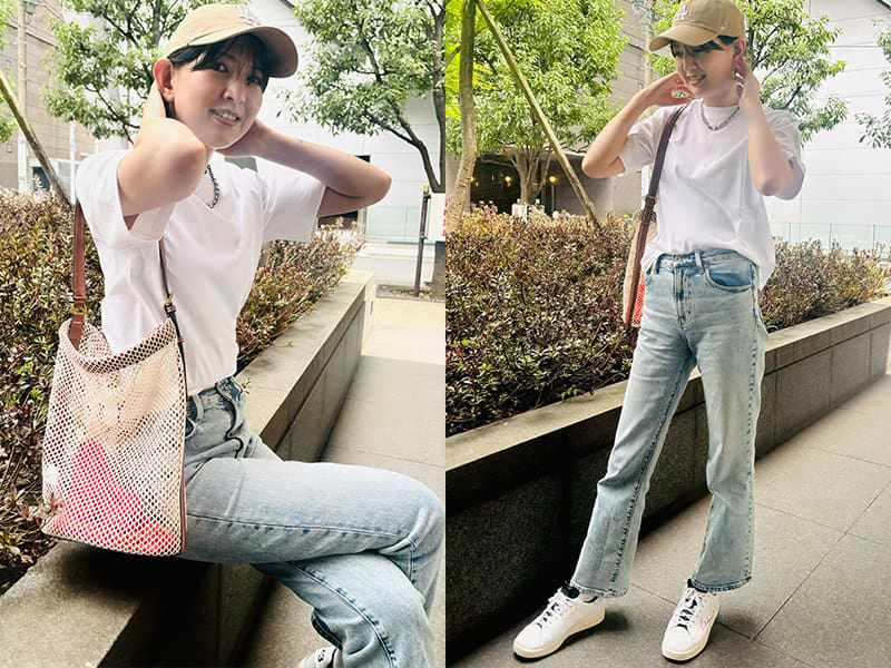 1枚で映える！働くOggi世代の【名品Tシャツ】編集部員が着てみた