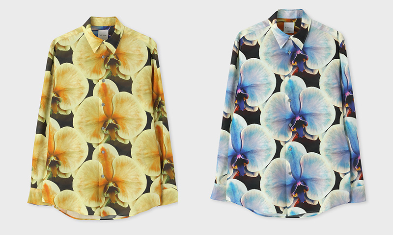 ポール・スミスが撮影した蘭デザインの限定商品、「Rakuten Fashion