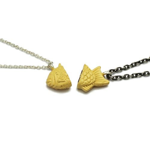 JGNC016)たい焼きシェアネックレスA/ペアネックレス｜アクセサリー通販