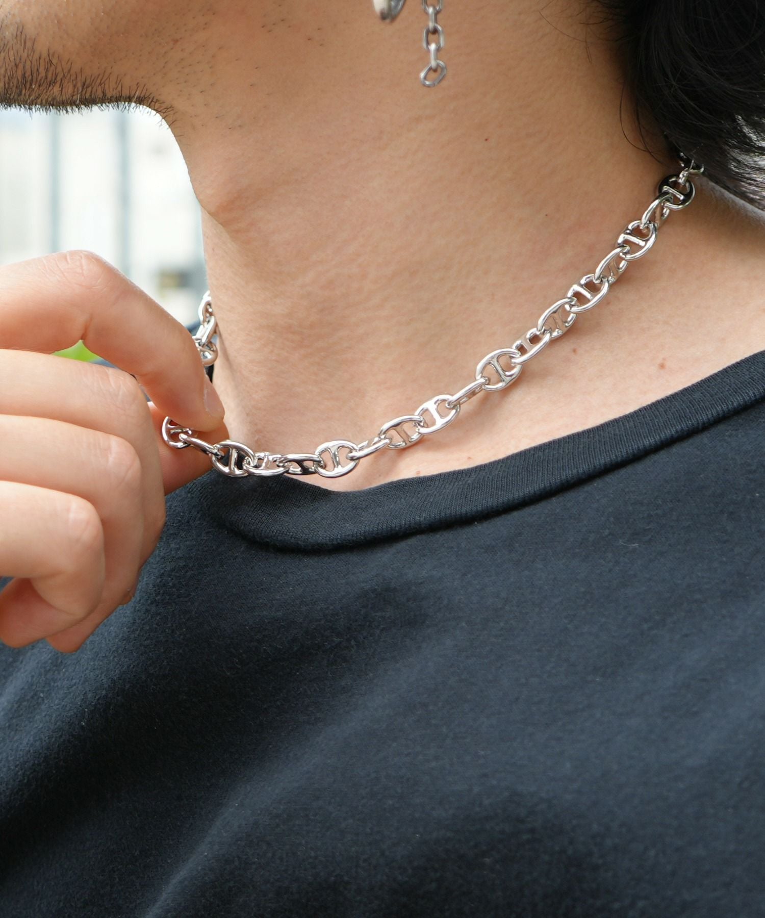 JNS1206)M1 マリンチェーン ネックレス 43cm (太)｜アクセサリー通販の