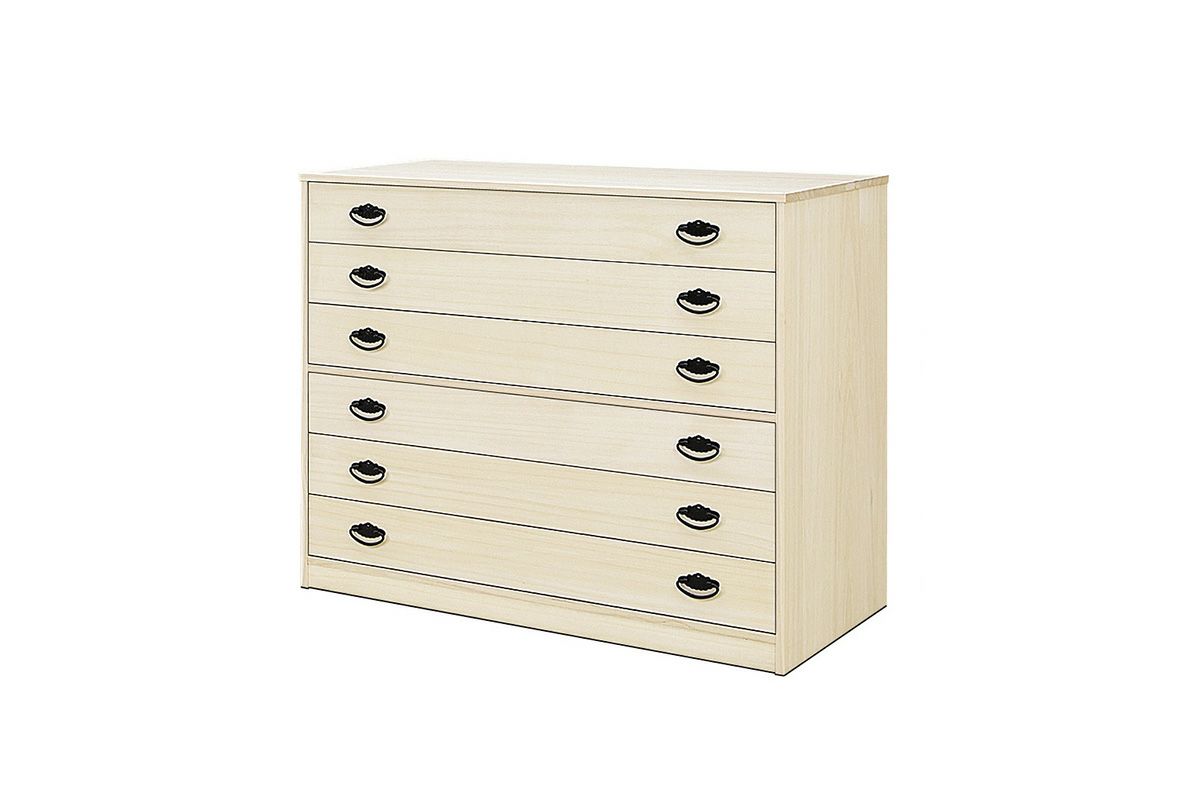 幅100 奥行44 高さ81】総桐組み合わせタンスTO 深6段(NKT-6) | 大川