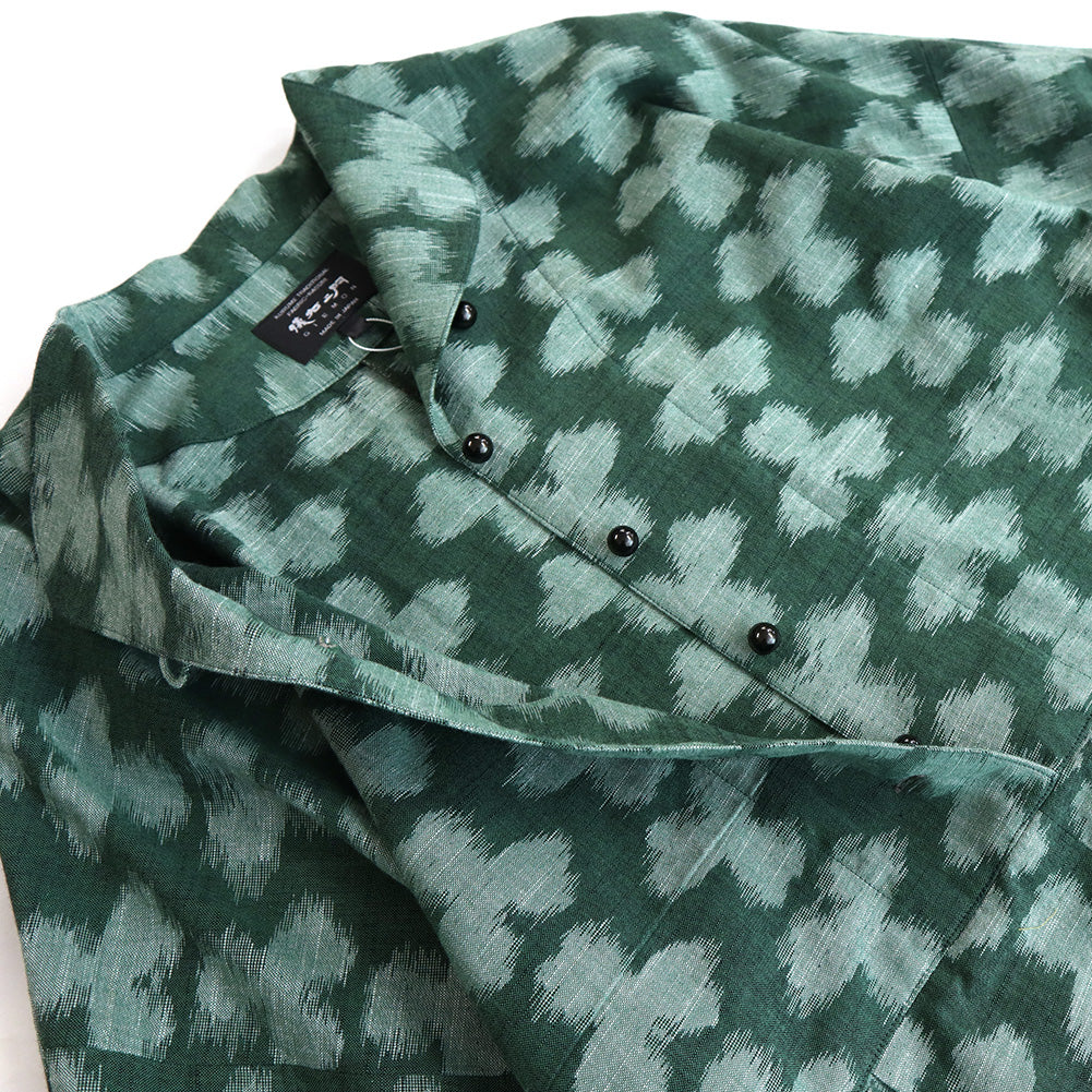 儀右ヱ門 ギエモン ぎえもん 久留米絣 ドルマンスリーブワンピース タ