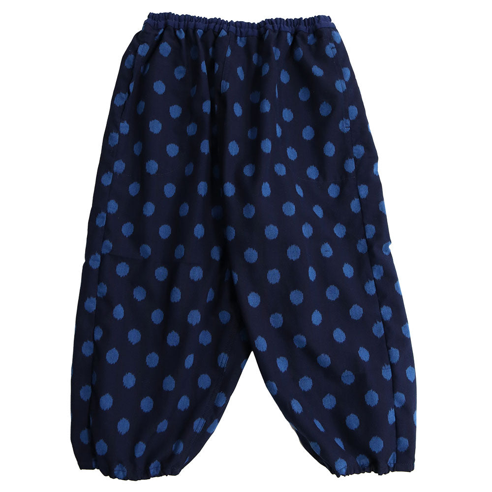 儀右ヱ門 ギエモン ぎえもん 久留米絣 七分丈もんぱん Y7032