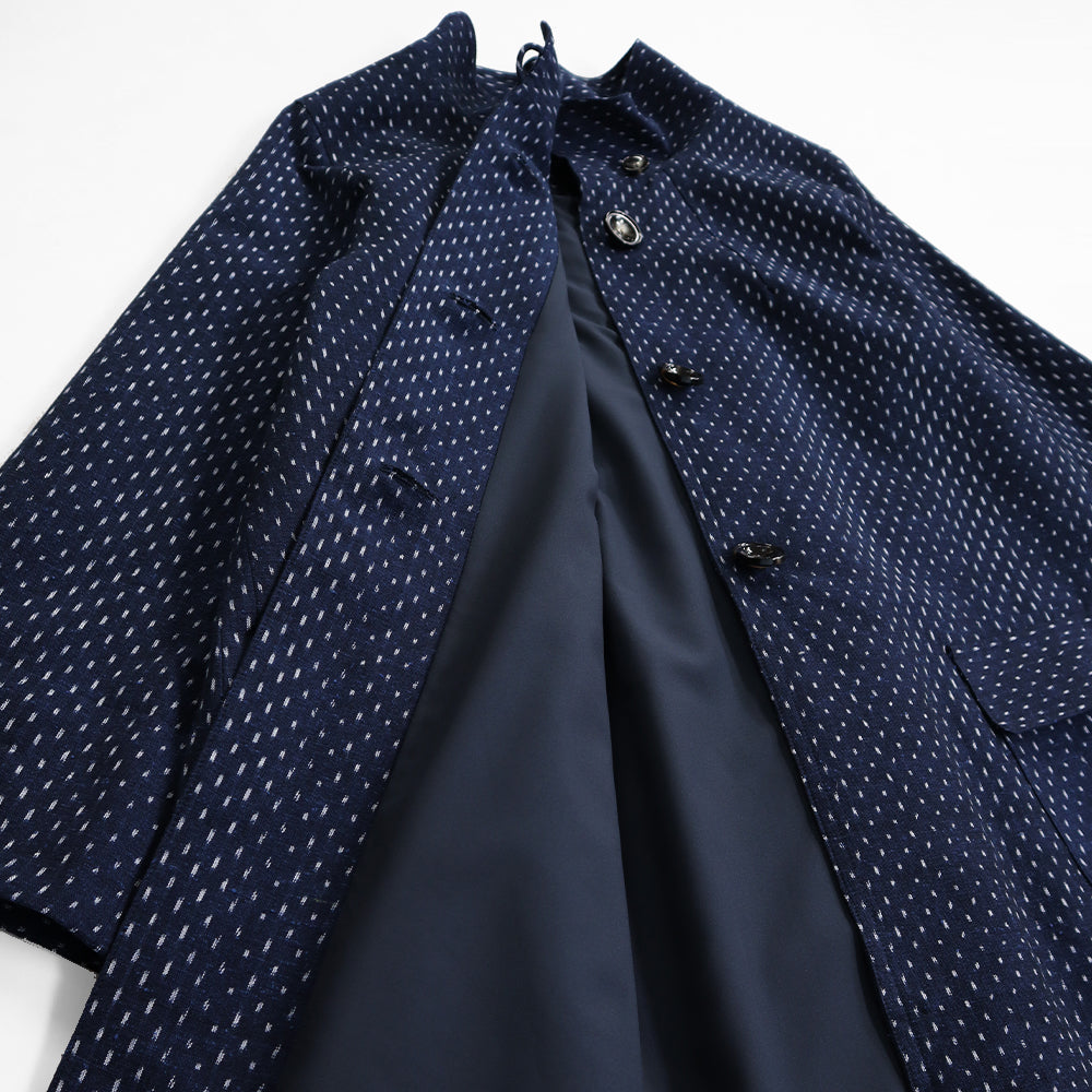 儀右ヱ門 ギエモン ぎえもん 久留米絣 コート ス223 日本製【as