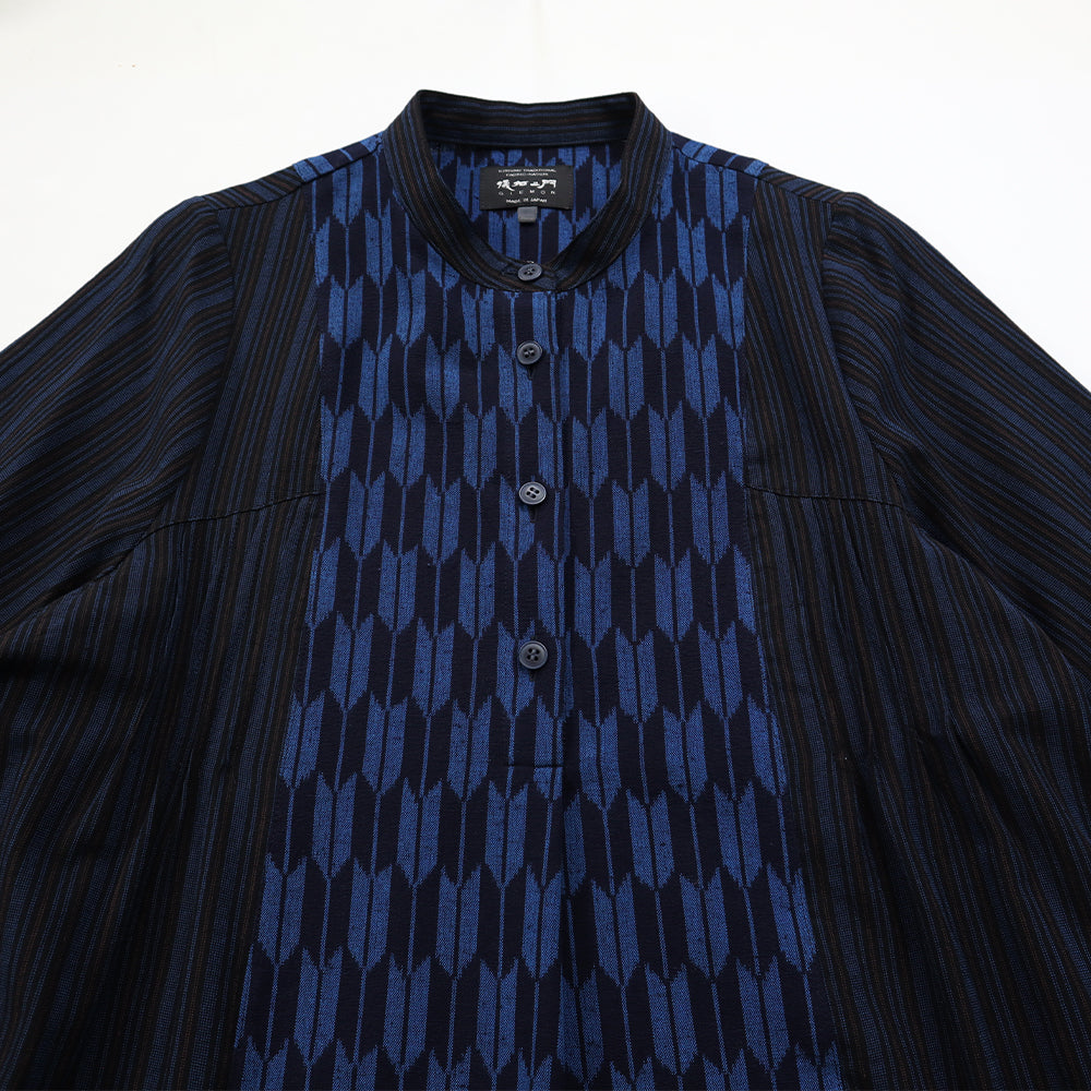 儀右ヱ門 久留米絣 チュニックブラウス タ512-2 日本製【as】 – 久留米