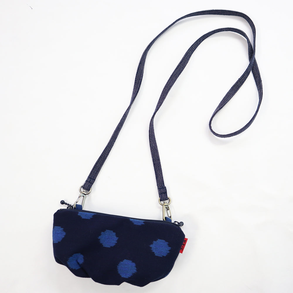 儀右ヱ門 ギエモン ぎえもん 久留米絣 ポシェット VV 日本製 【2025