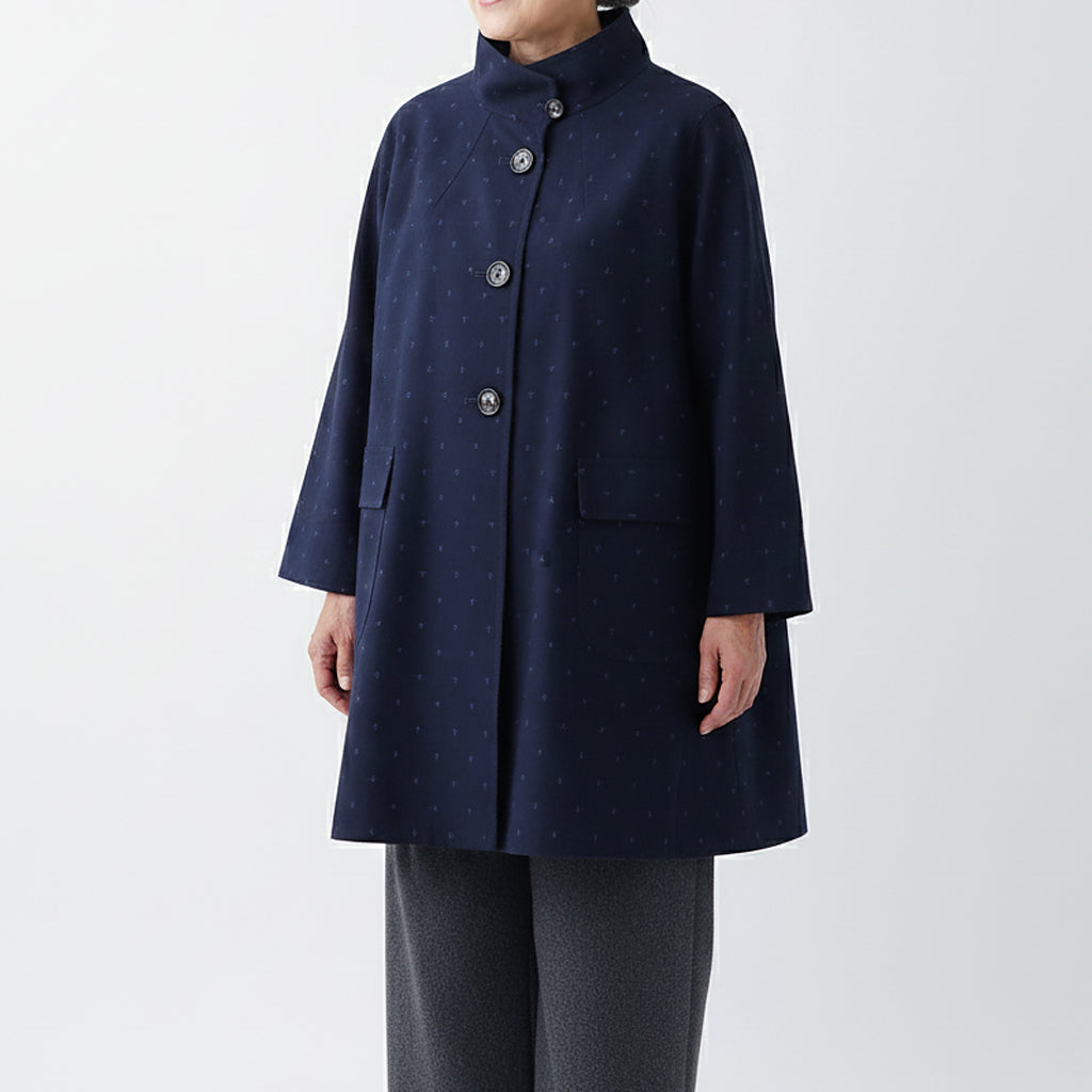 儀右ヱ門 ギエモン ぎえもん 久留米絣 コート ス223 日本製【as