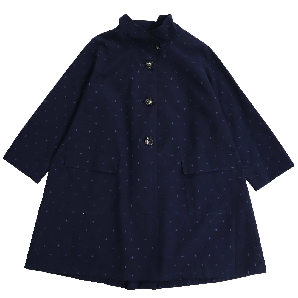 儀右ヱ門 ギエモン ぎえもん 久留米絣 コート ス223 日本製【as