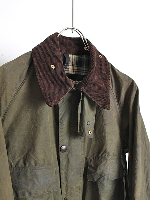 VINTAGE】86s 2warrant Barbour 4pocket BEDALE Sage C36 - 毎日を