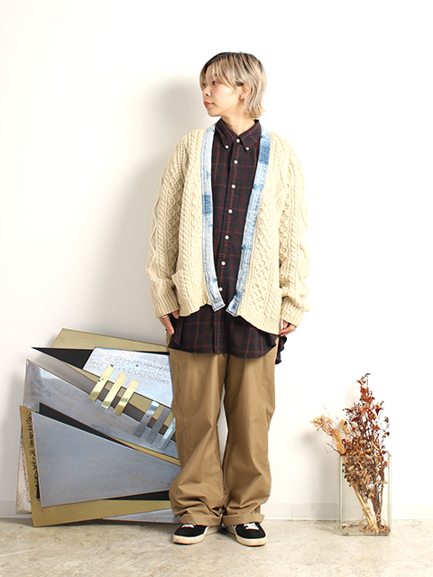 REMAKE DENIM PIPING CARDIGAN SUNNY SIDE UP-OIKOS 毎日を楽しく豊か