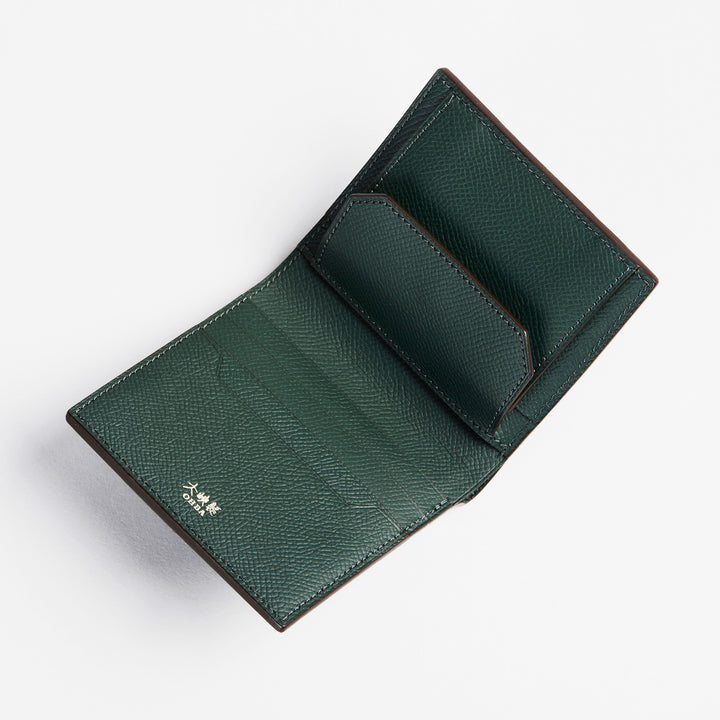 大峽製鞄－メンズ財布｜【1362-ECF】札入れコンパクト・二つ折り小銭