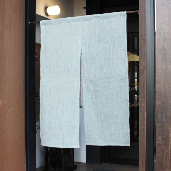 縮のれん 十二布 無地 浅縹 | IONOストア - 小千谷縮を独自に改良した