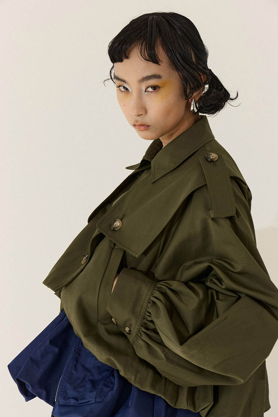 未使用タグ付き】OMMO BALLOON TRENCH BLOUSON OMMO ONLINE STORE