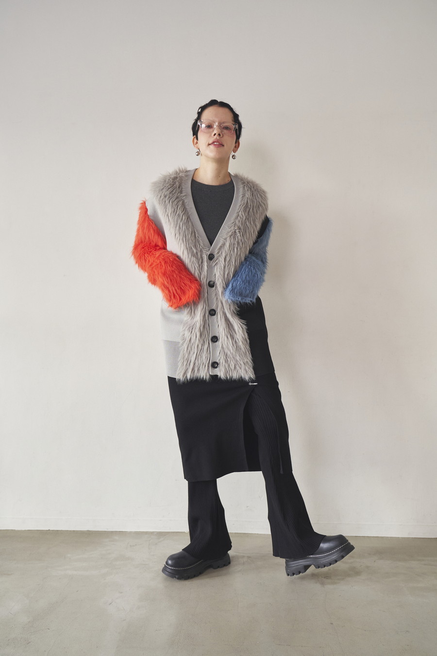 OMMO ONLINE STORE / LONG SK LAYERED KT PT