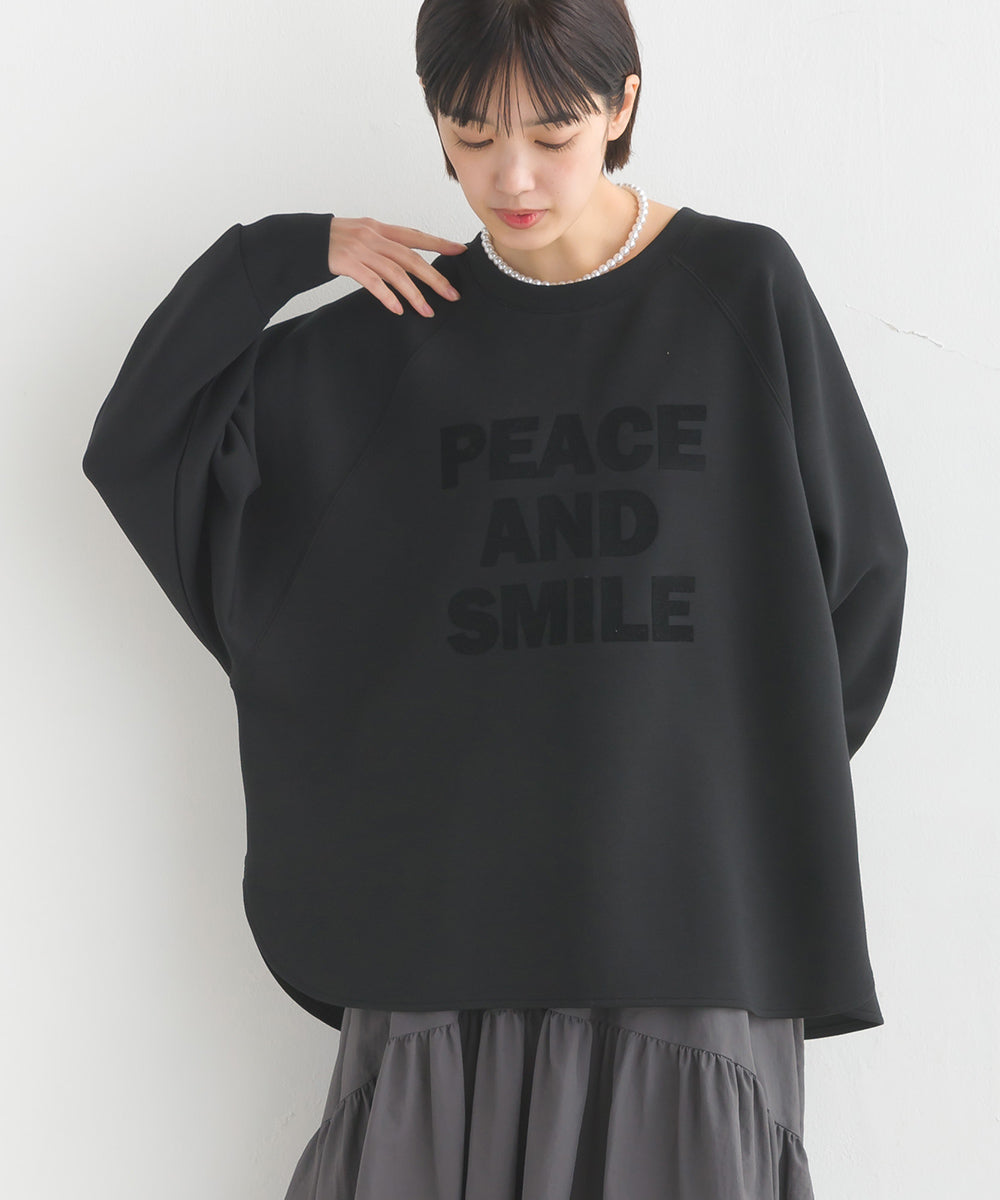 OMNES】ソフトダンボールニットフロッキープリントドルマンプル