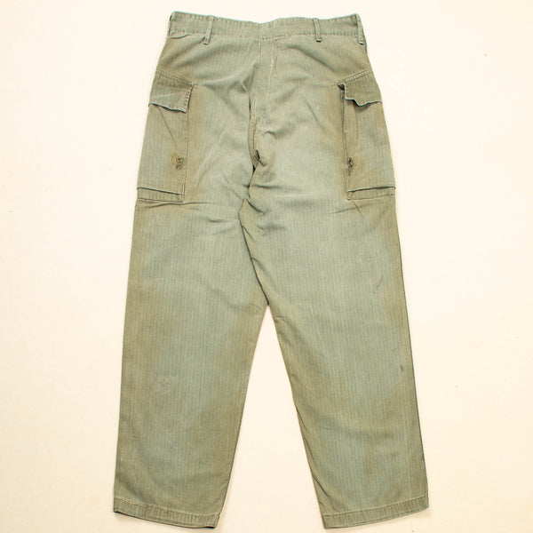 40s WW2 Vintage US Army HBT Trousers - 36x31 – Omega Militaria