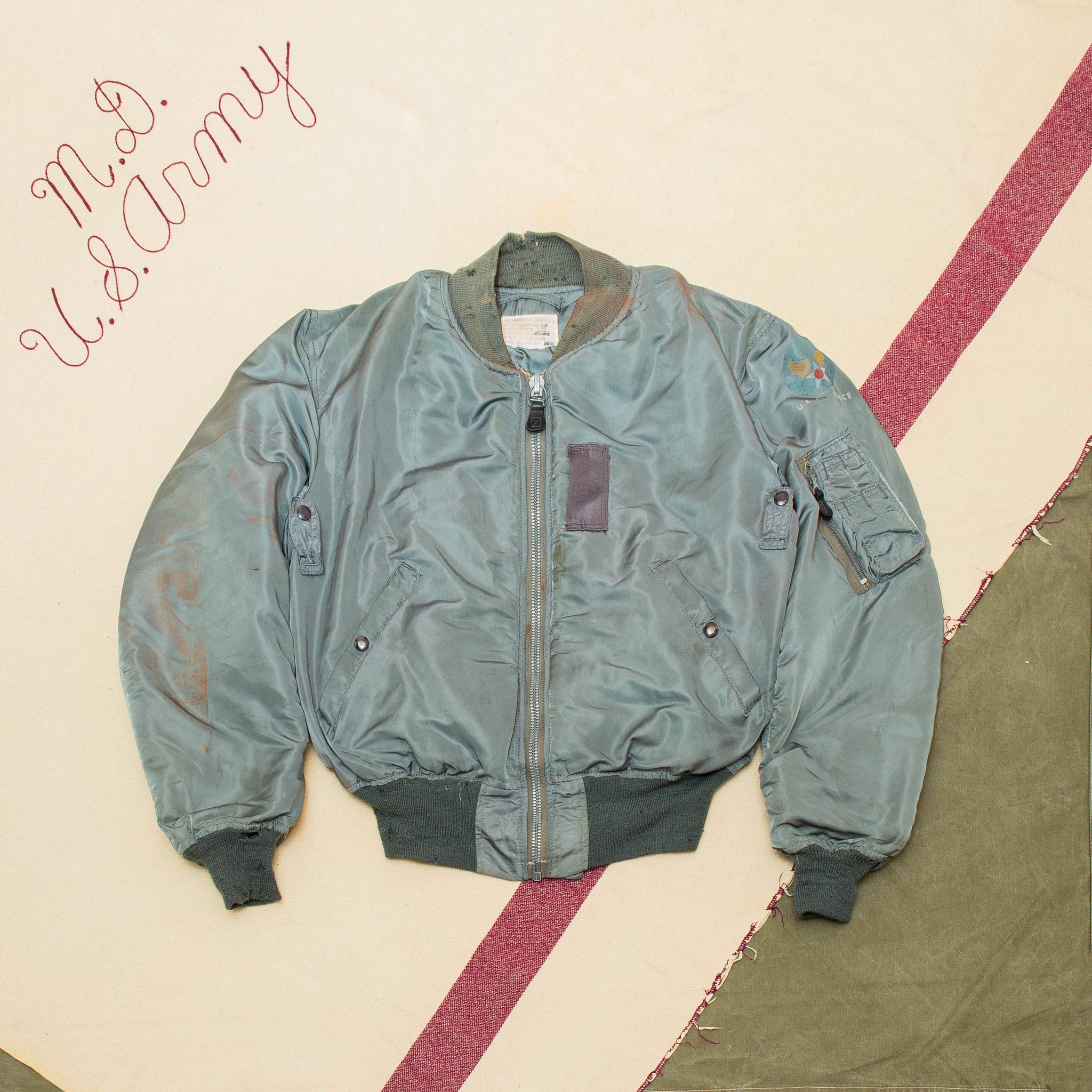 Rare 50s Vintage B-15D Flight Jacket - Large – Omega Militaria