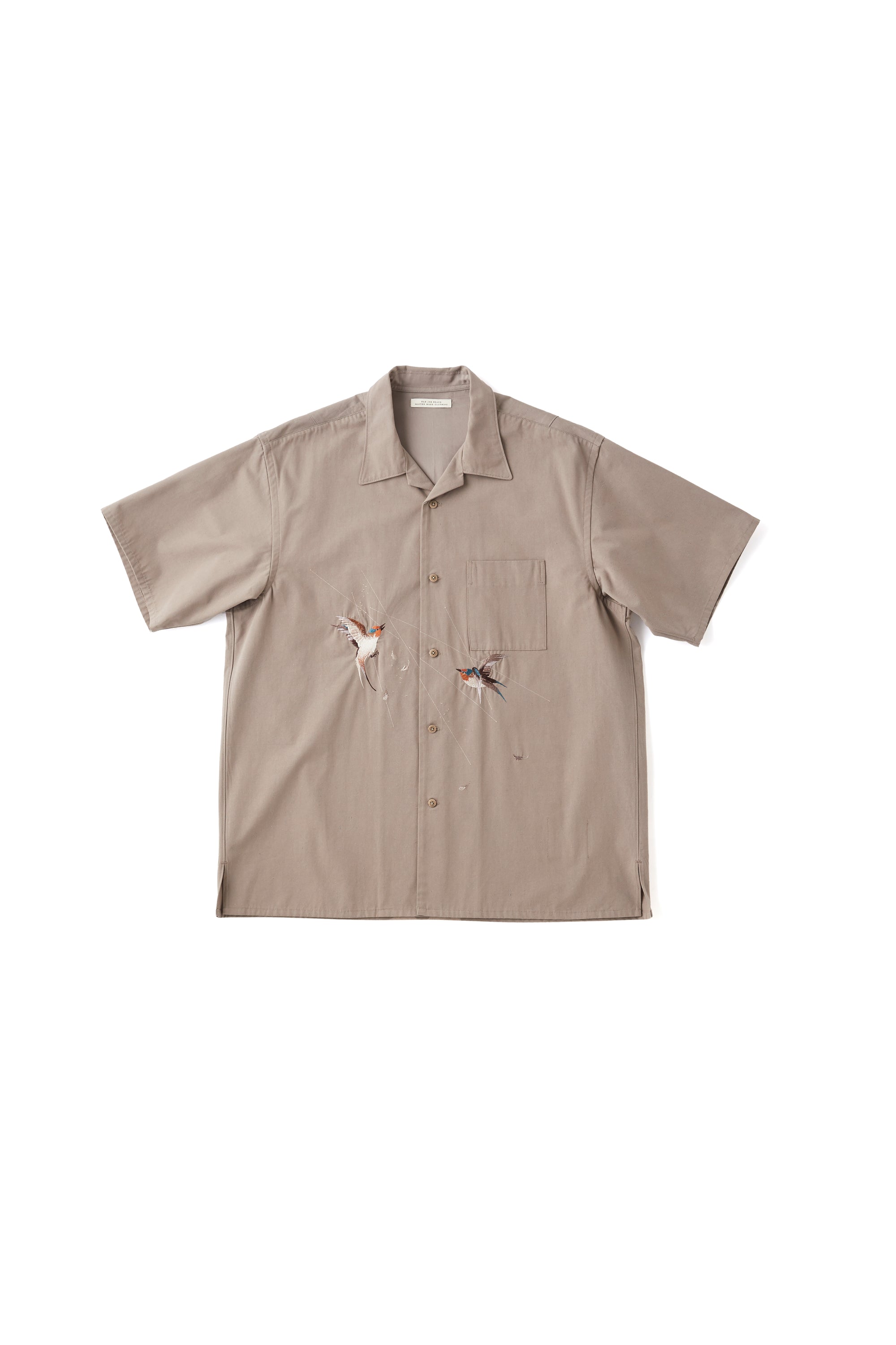 SILK NEP CLOTH SOUVENIR SHIRTS (Short-sleeve) - 251OJ-SH14 – OLD