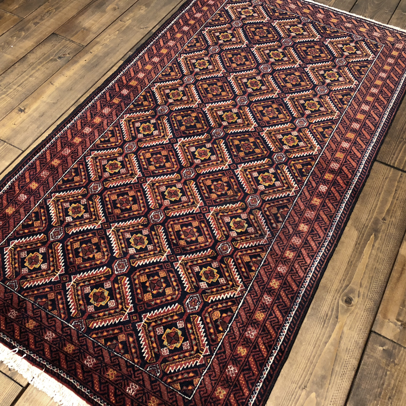 Tribal Rug（トライバル トルクメン ラグ） “菱形文様” 150×82 | OLDS