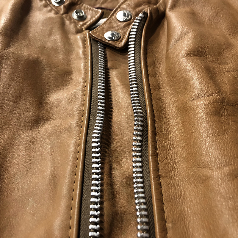 Schott Single Riders Jacket Camel 38（ショット シングル ライダース