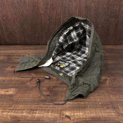 Barbour A128 Hood Sage Large バブアー オイルド フード Lサイズ