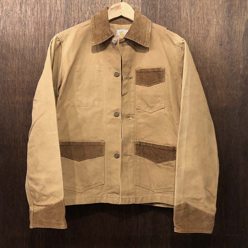 Carhartt Duck Canvas Corduroy Coverall Engineer Jacket Made in USA
