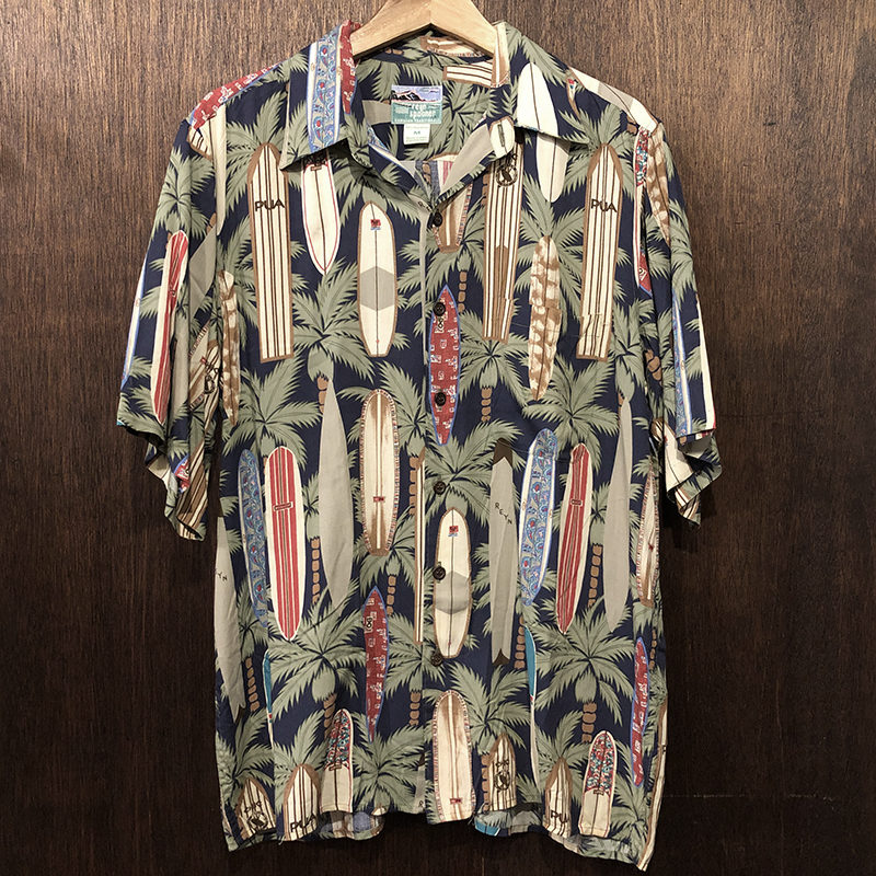 Reyn Spooner Spun Rayon Aloha Short Sleeve Shirts Surfboard