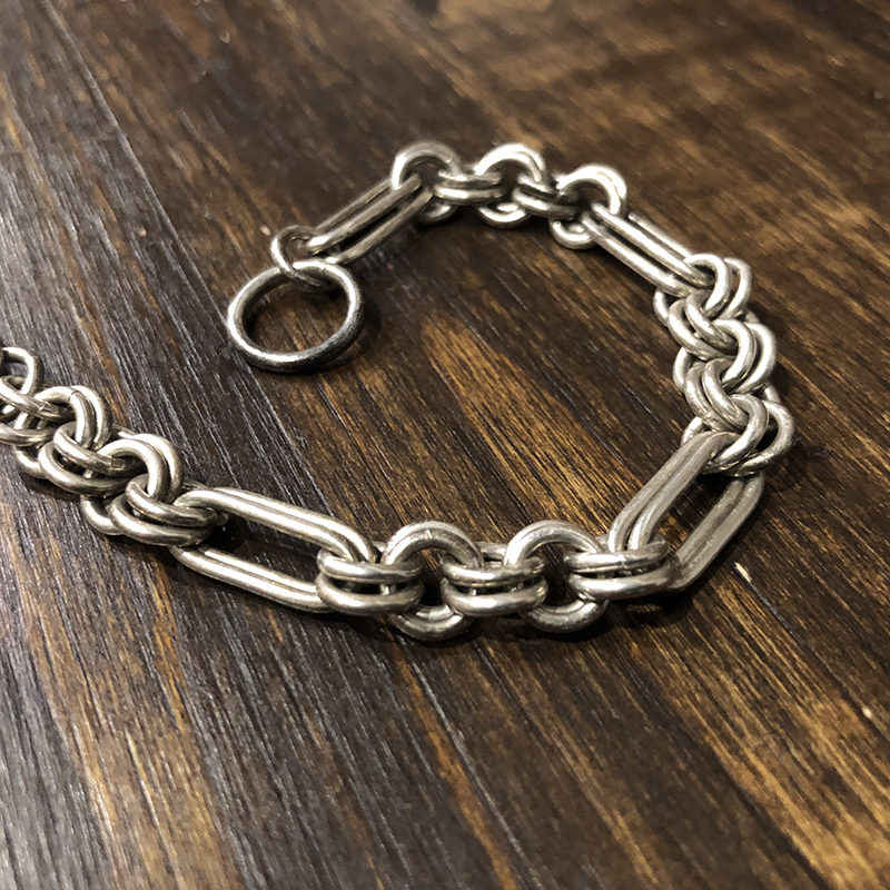 ヴィンテージ 王冠 チェーンブレスレット シルバー925 ビンテージ