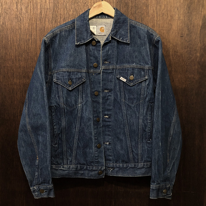 Carhartt Indigo Denim Trucker Jacket No liner Rare Model 38 Made