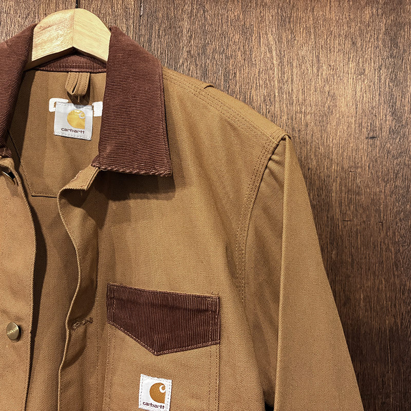 Carhartt Duck Canvas Corduroy Combi Coverall Engineer Work Jacket