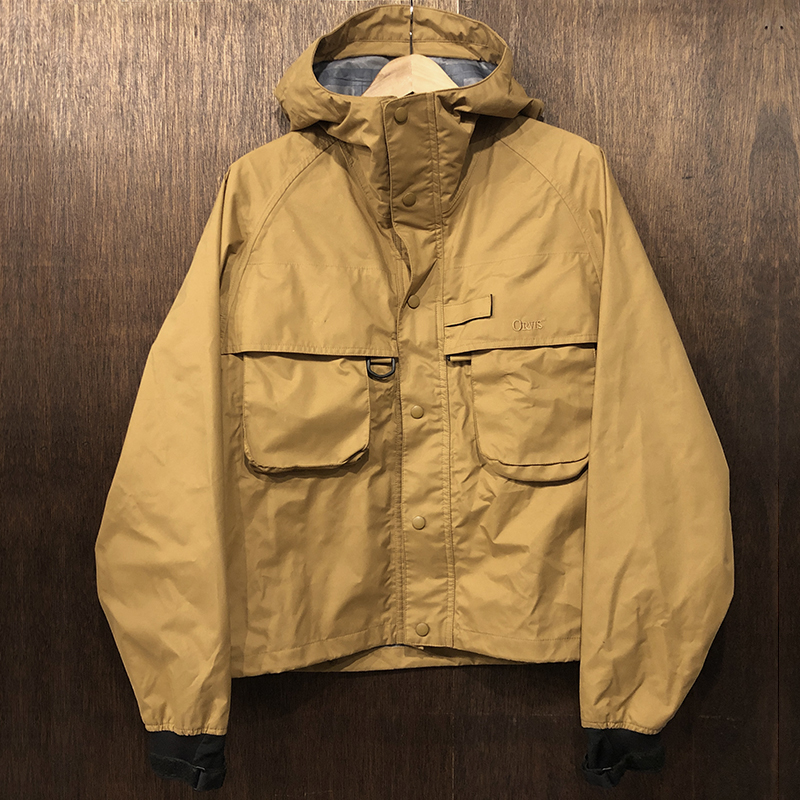 Orvis Fishing Gore-Tex All Weather Wading Jacket Camel Mint