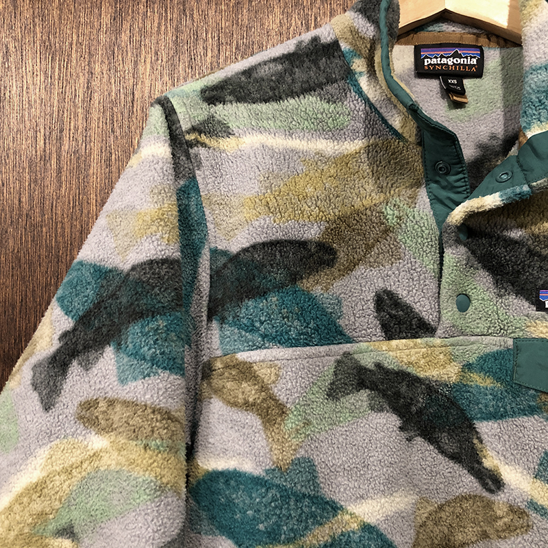 patagonia 迷彩柄 シンチラ フリースブランケット ブランケット レア