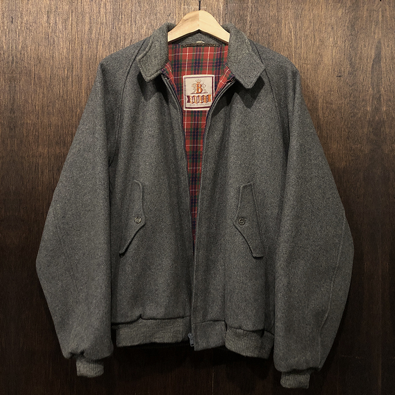 Baracuta G9 Winter Harrington Jacket Heavy Wool 100% Melton Gray