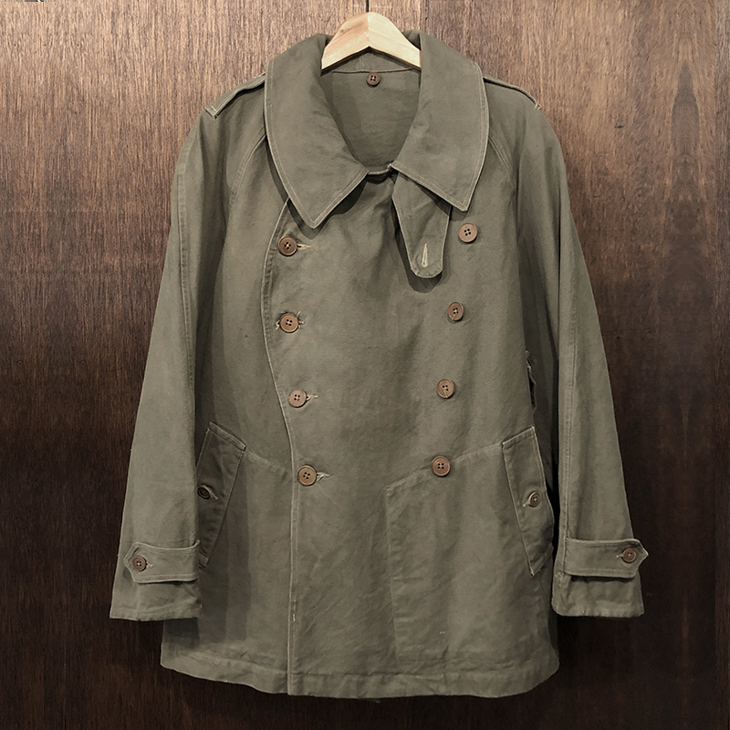 French Army M38 Double Breasted Motor Cycle Coat Military Jacket