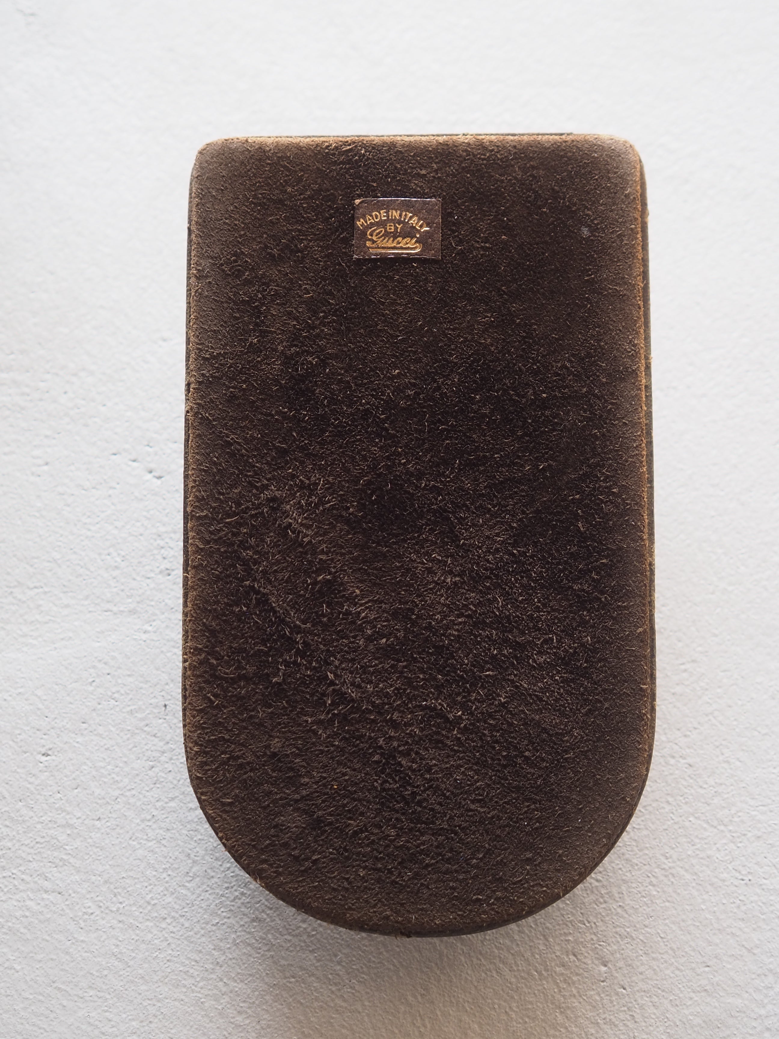 GUCCI グッチ オールド ペーパーウェイト 置物 インテリア ブラウン