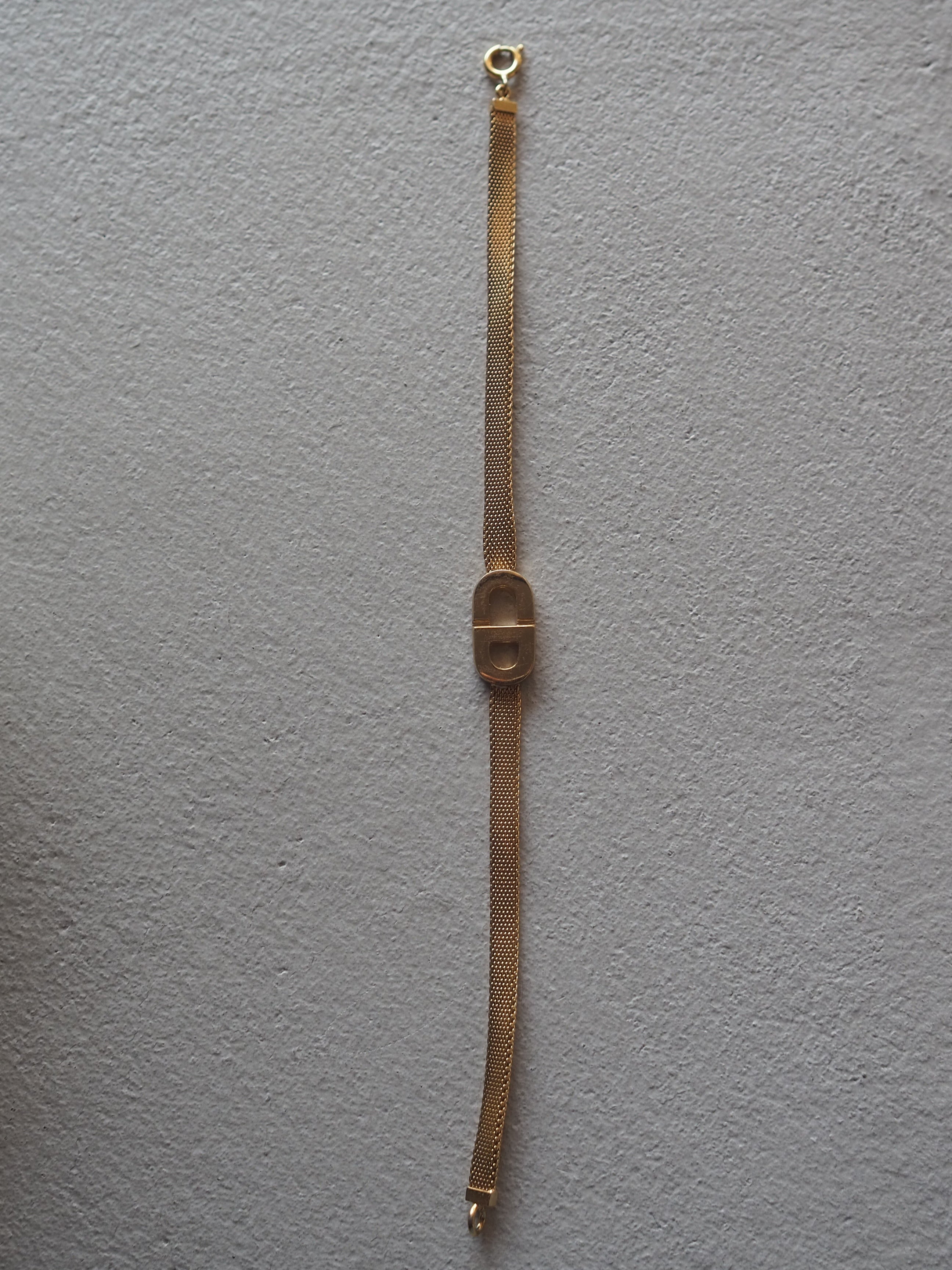 Christian Dior ディオール CDロゴ ブレスレット ゴールド ヴィンテージ