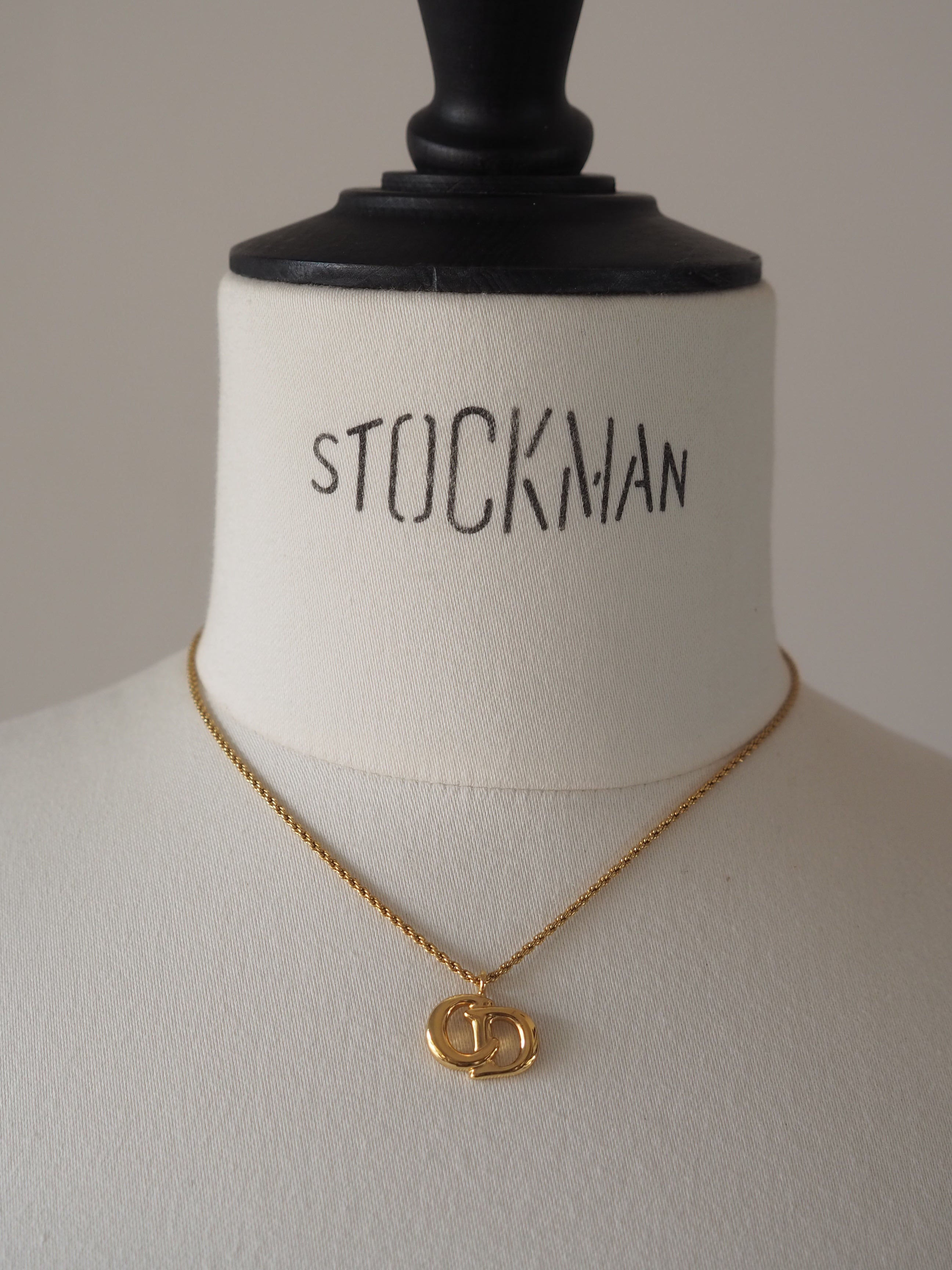 Christian Dior ディオール CDロゴ ネックレス ゴールド ヴィンテージ