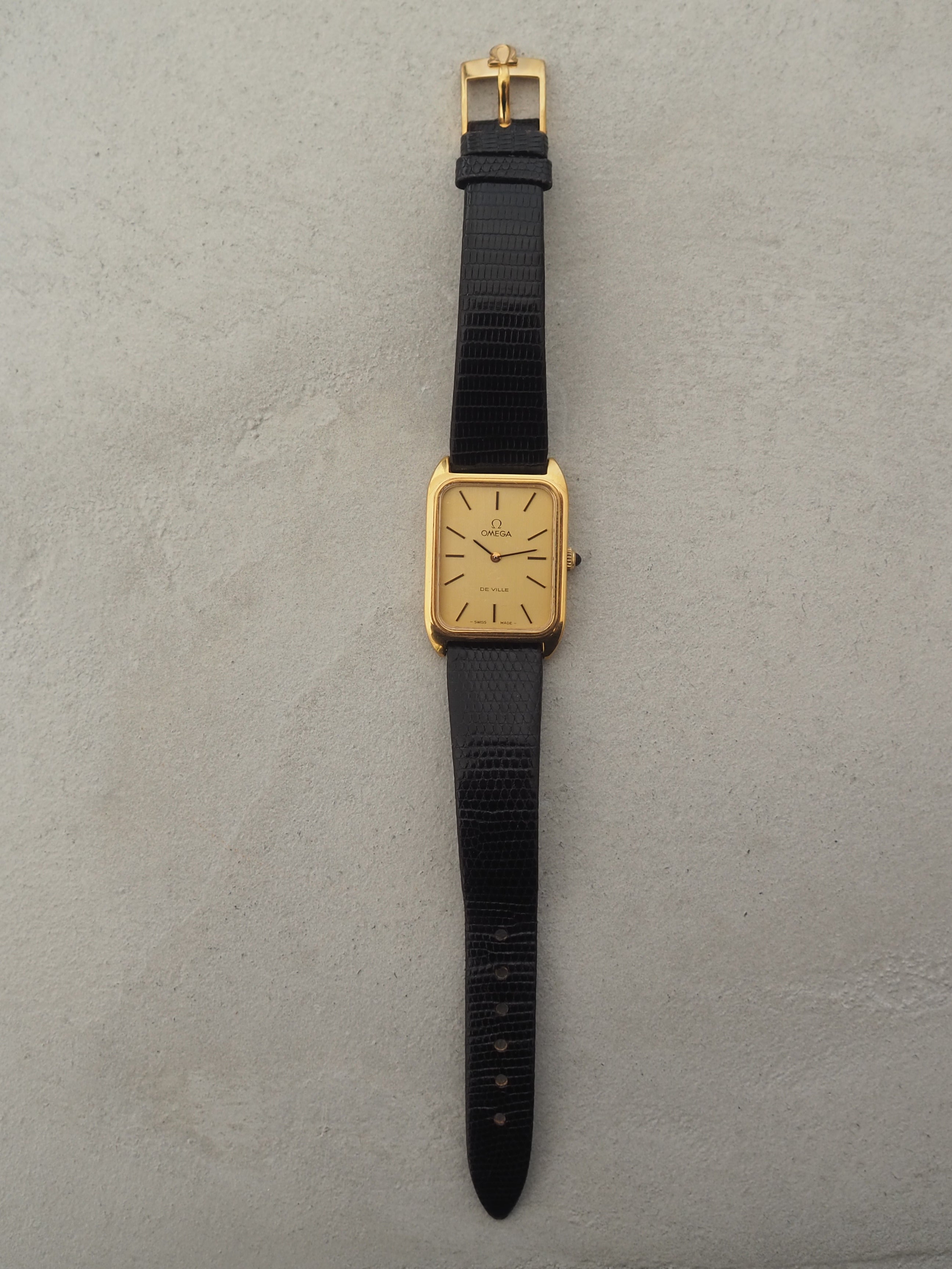 OMEGA オメガ DE VILLE デビル スクエア ウォッチ 腕時計 ゴールド