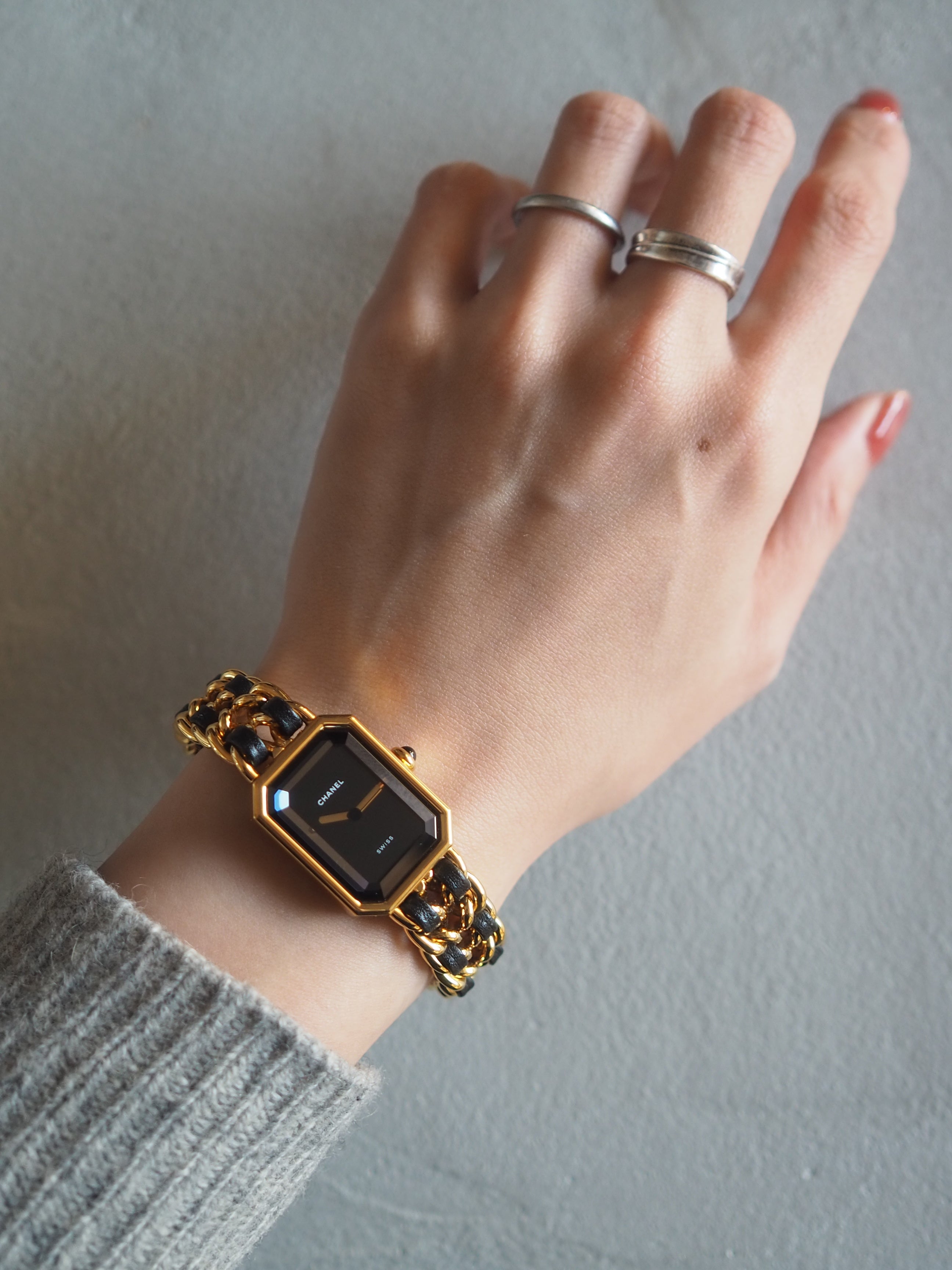 CHANEL シャネル プルミエール チェーン ウォッチ 腕時計 ゴールド