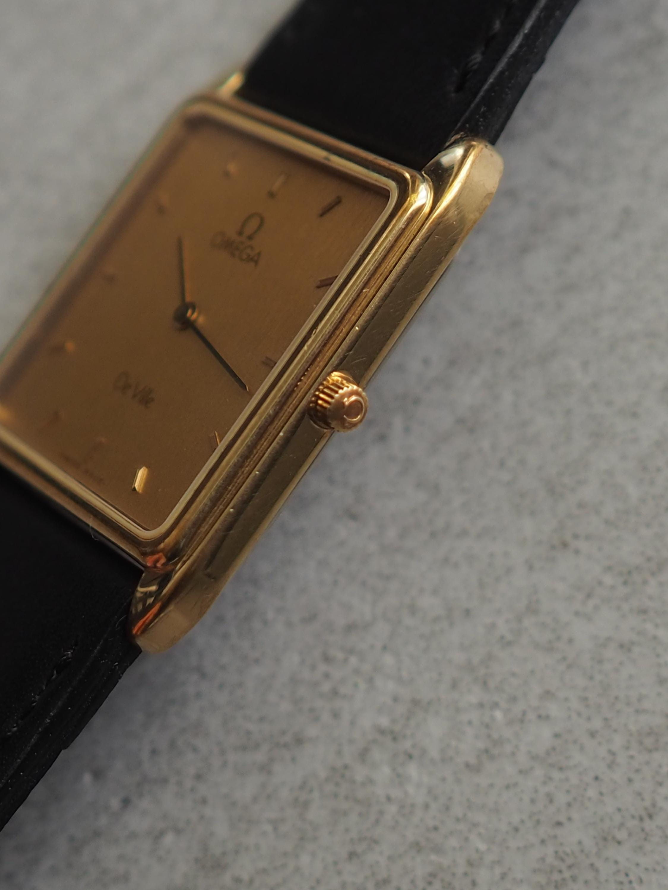 OMEGA オメガ DE VILLE デビル スクエア ウォッチ 腕時計 ゴールド