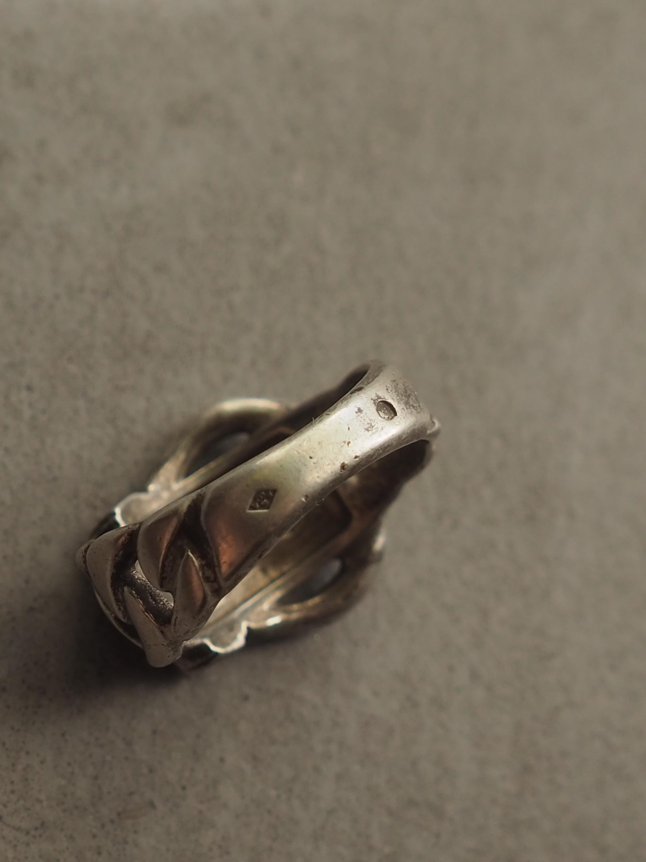 HERMES エルメス ブックルセリエ リング サイズ 11号 シルバー