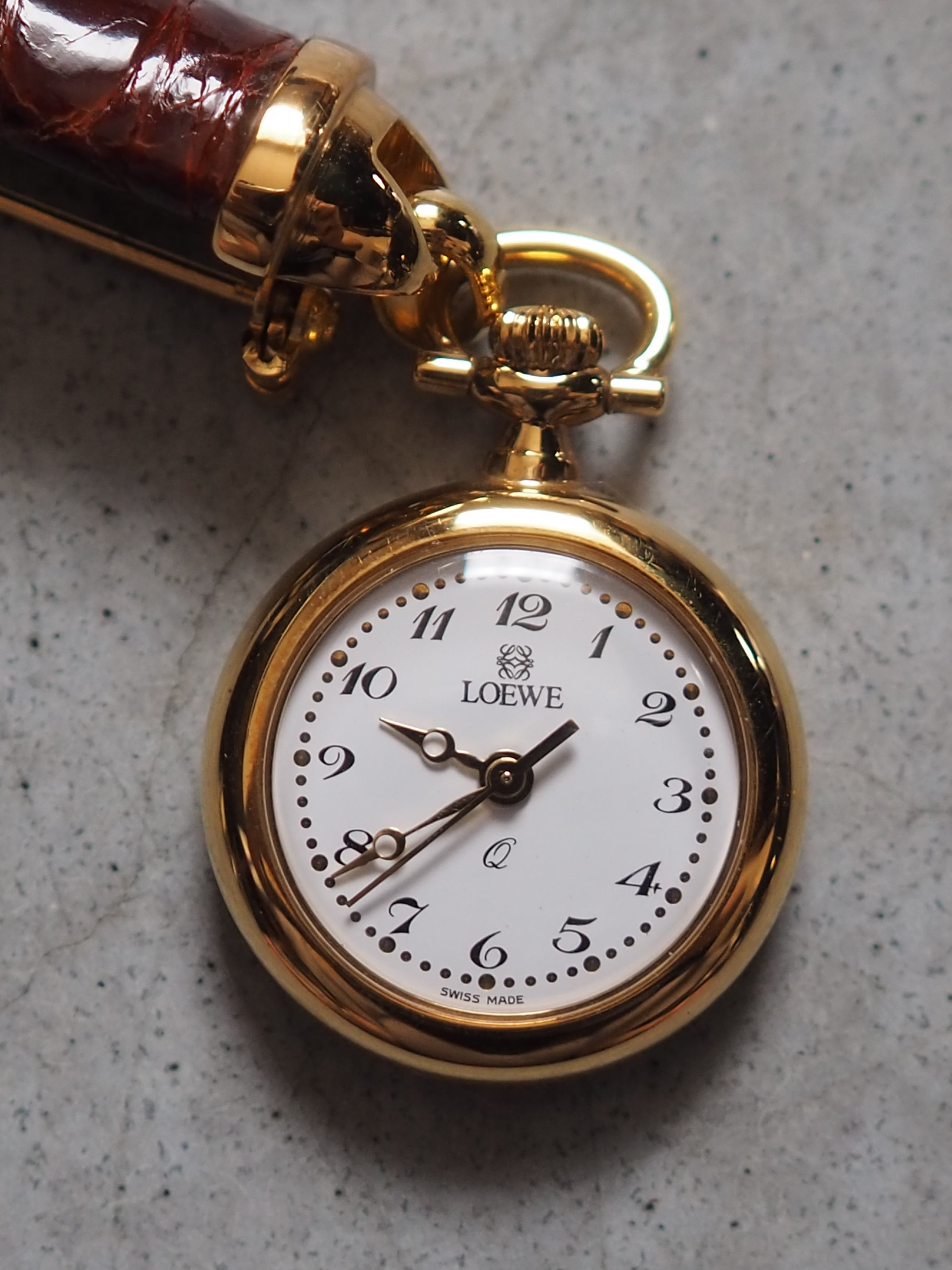LOEWE ブローチ ウォッチ 時計 ヴィンテージ ロエベ