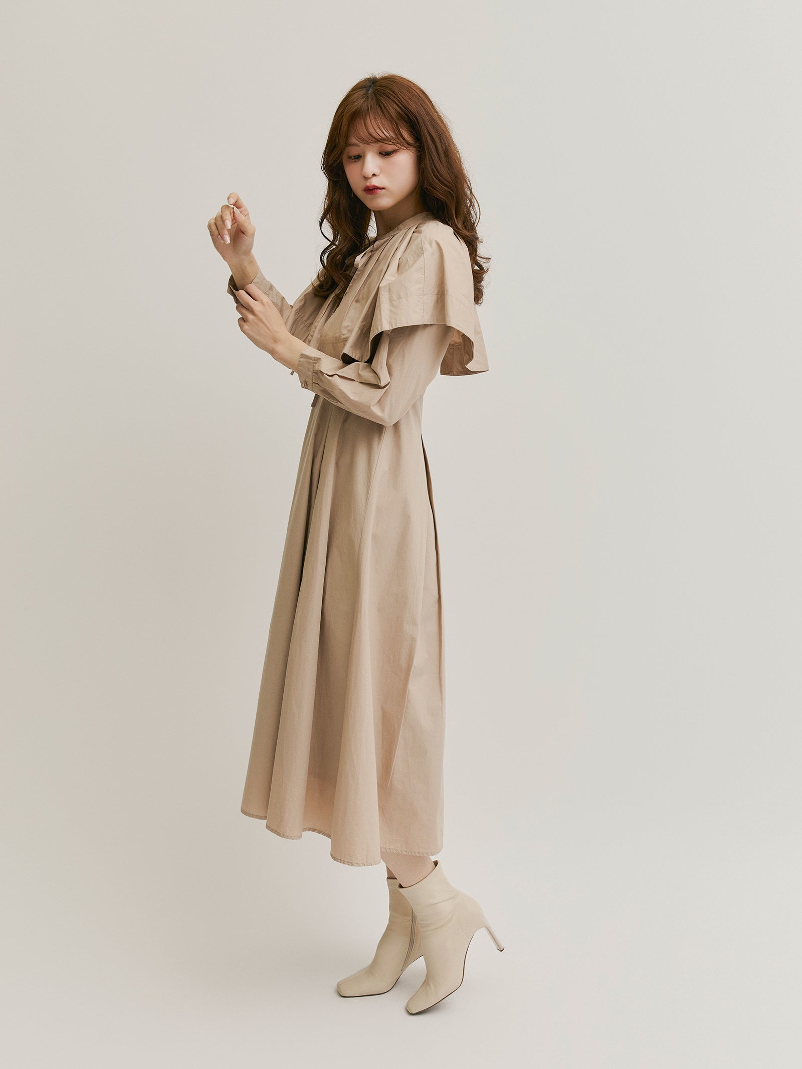 3wayケープロングワンピース