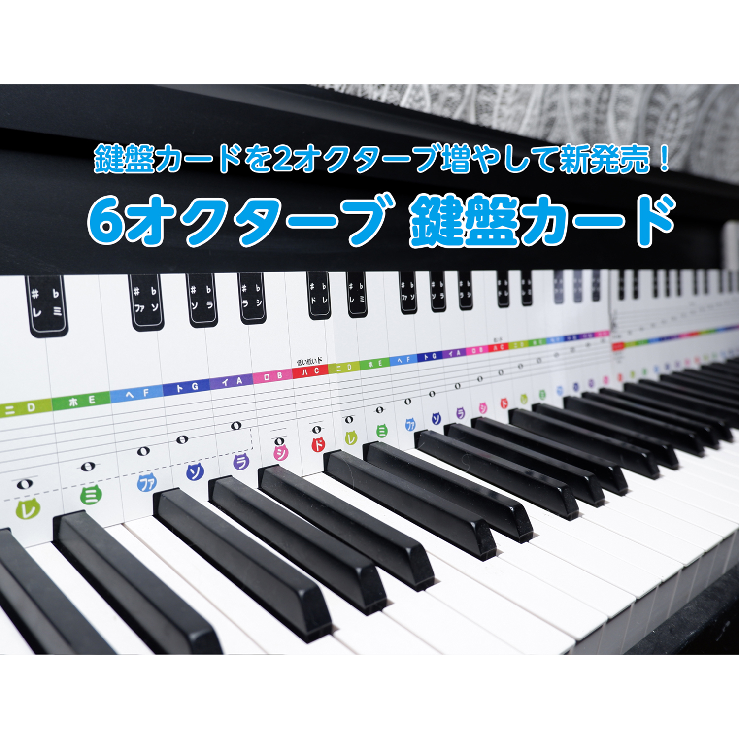 おんぷカードショップ / 鍵盤カード（6オクターブ）